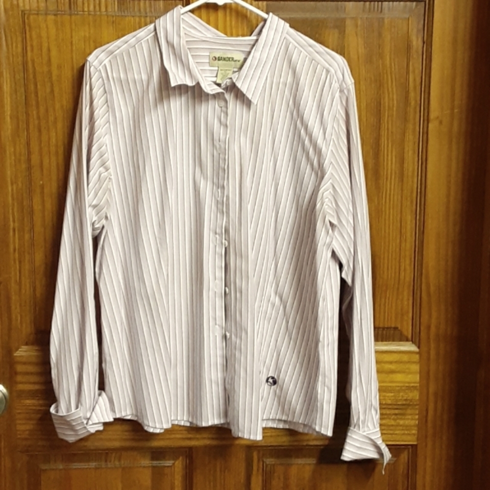 Women's Striped Button Up Shirt